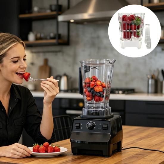 Blender Attachment Compatible with Vitamix 5200 E310 2.0 510 X2 X3 X4 Fresh Fruit Vegetable Cleaner Blender Accessories