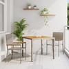 VidaXL 3-Piece Garden Dining Set In Grey Poly Rattan 3365403