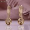 Hollowed-out Craftsmanship Ball-shaped Russian One-piece Earring