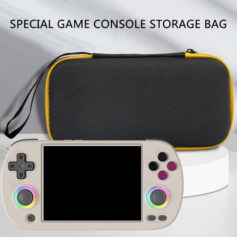 Game Console Storage Bag Scratchproof Handbag for RG40XX H EVA Protector Case with Pocket Travel Carrying Pouch