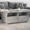 VidaXL Coffee Table with LED Lights, Side Table with Drawers, Sofa End Table, Living Room Furniture, 839836