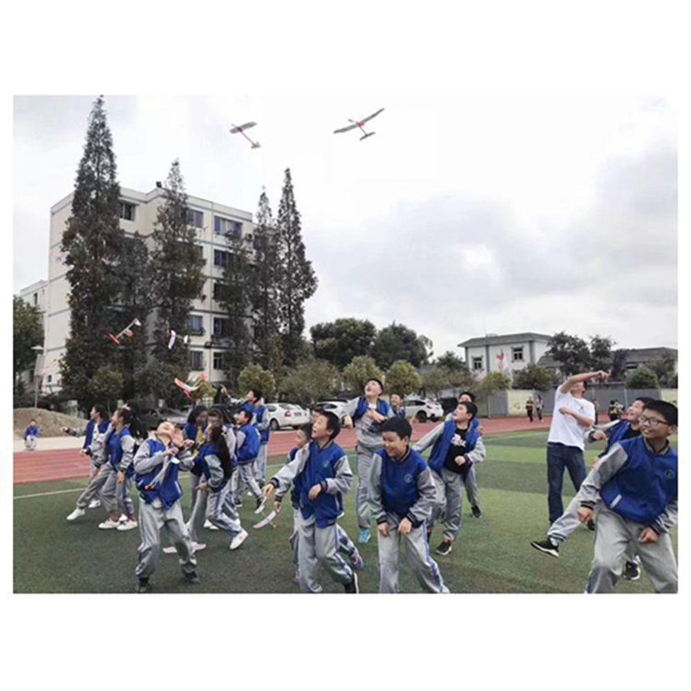 Модель Обучающие Игрушки для Студентов Пенопластовый Самолет Резиновые Ленты Игрушечный Летающий Планер Самолет