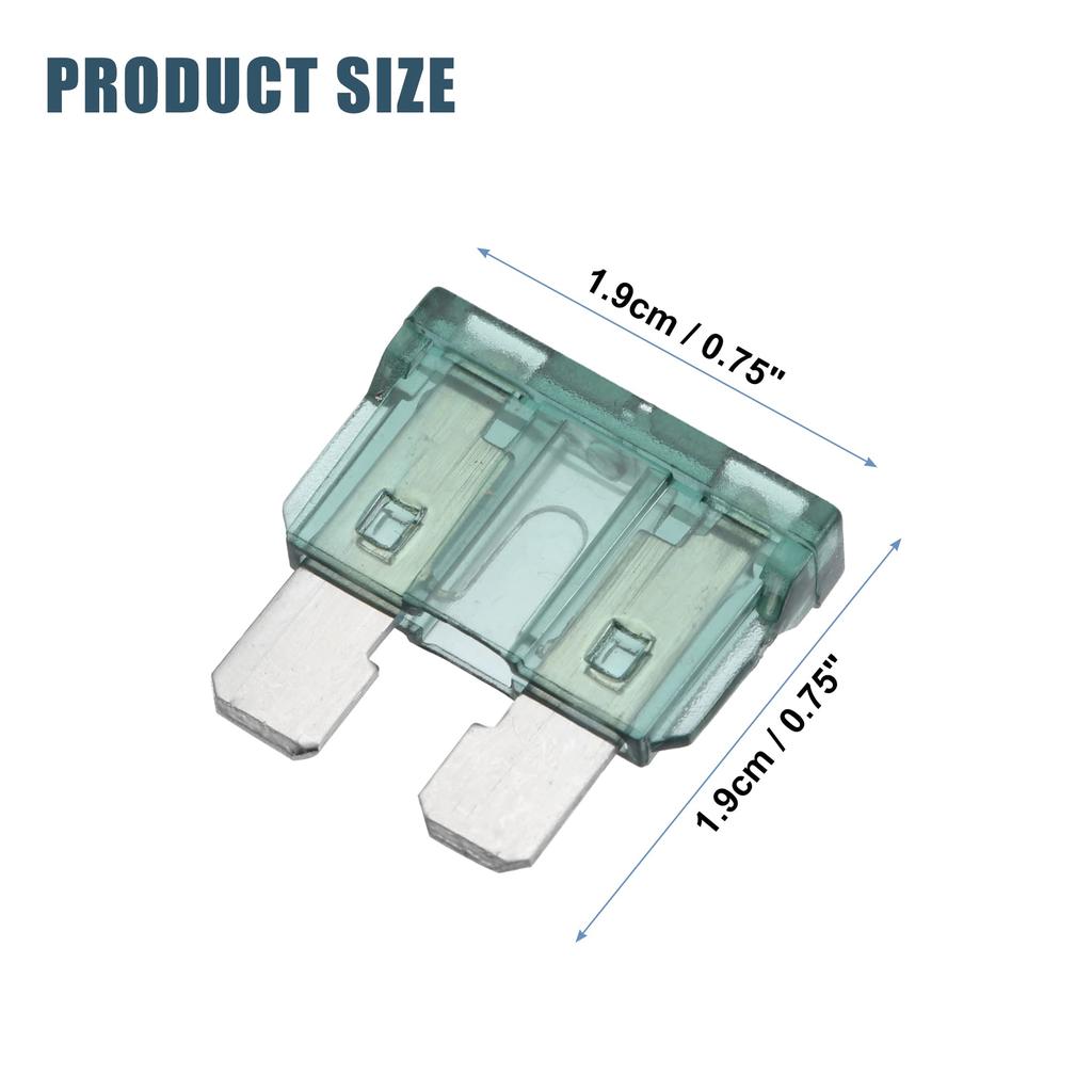 uxcell Предохранитель 1А Миниатюрный стиль Замена предохранителя для автомобиля Автомобиля