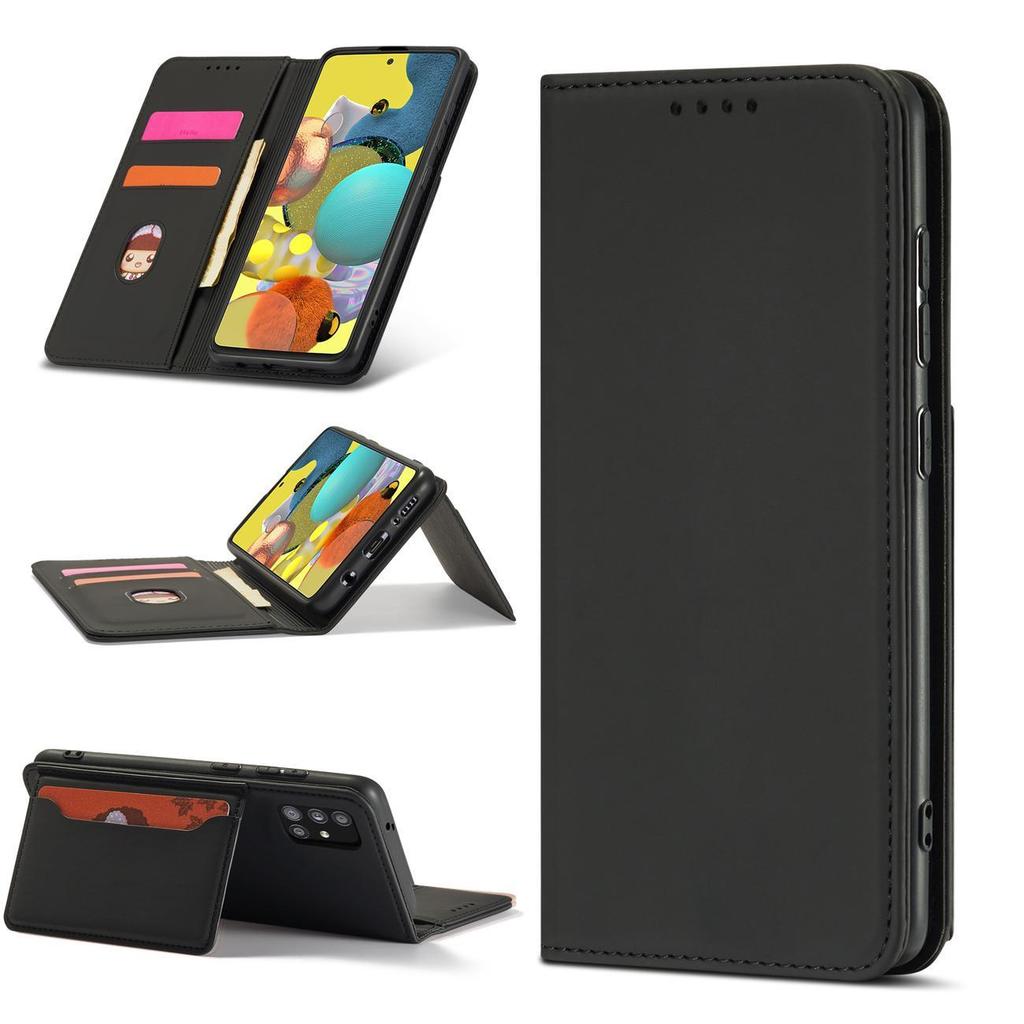 Hurtel Samsung Galaxy A12 5G Wallet Case - Black