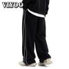Мужская одежда Y2K, летние полосатые спортивные штаны, спортивные мешковатые широкие брюки, брюки-карго для бега, брюки для мужчин, технологичная одежда, корейская одежда