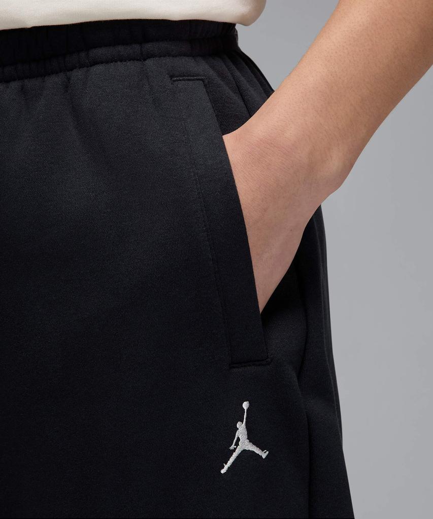 Nike Штаны Jordan Brooklyn из флиса, оверсайз, с открытым низом, размер M - Черный:Распродажа / Ib7238-010