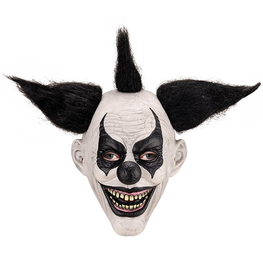 Scary Demon Clown Mask Creepy Halloween Adult Latex Cosplay Props