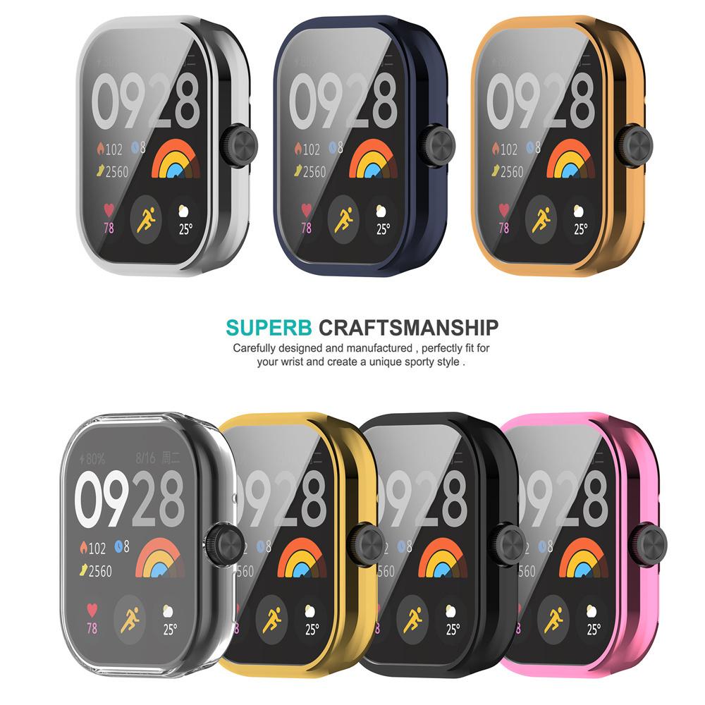 TPU Screen Protector Case For Xiaomi Redmi Watch 4 Full Cover Protective Shell Watch Cases For Redmi Watch 4 Case Cover