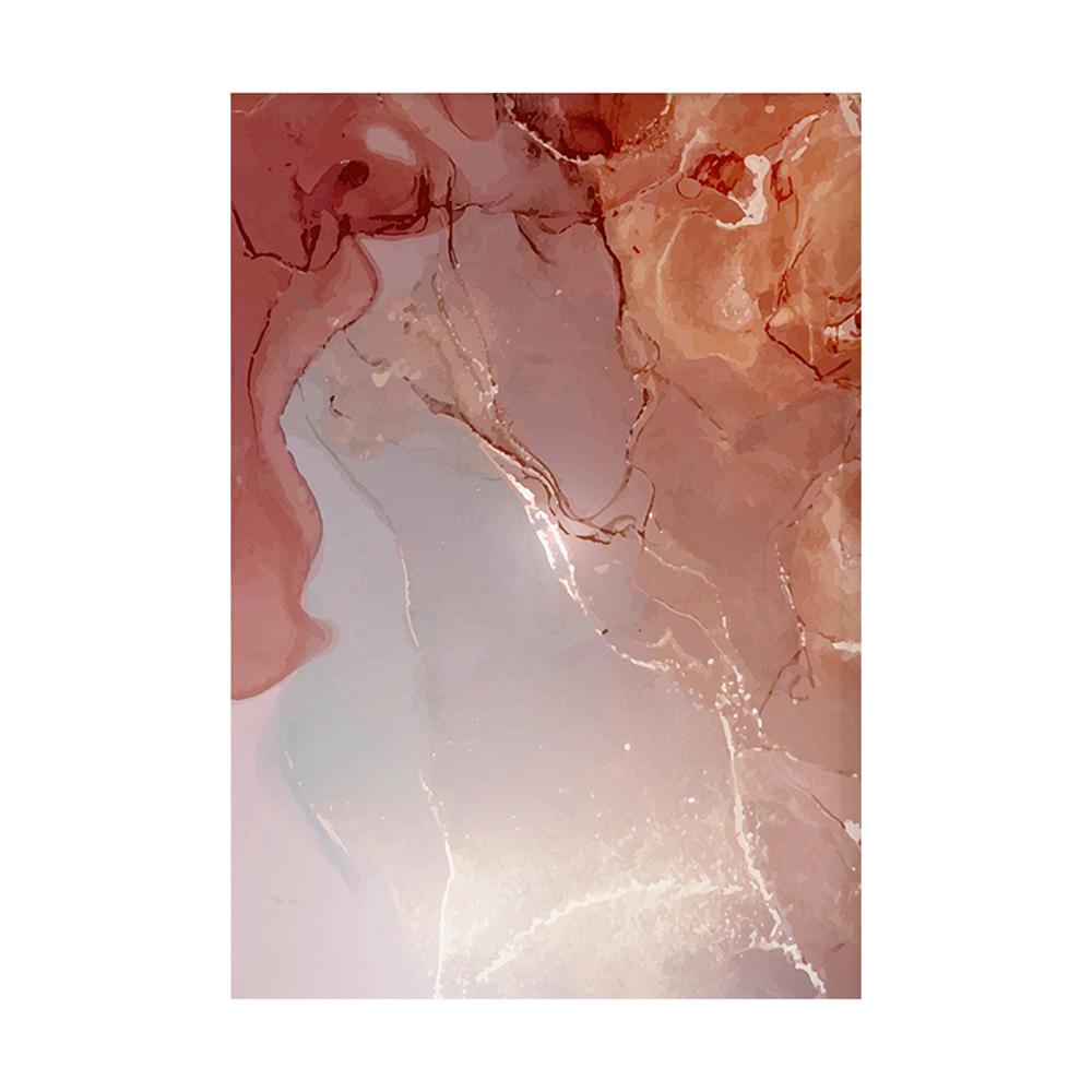 Современная абстрактная мраморная картина розового золота, роскошная настенная художественная печать, розовый, синий, черный холст, постер для гостиной, домашний декор, Cuadros