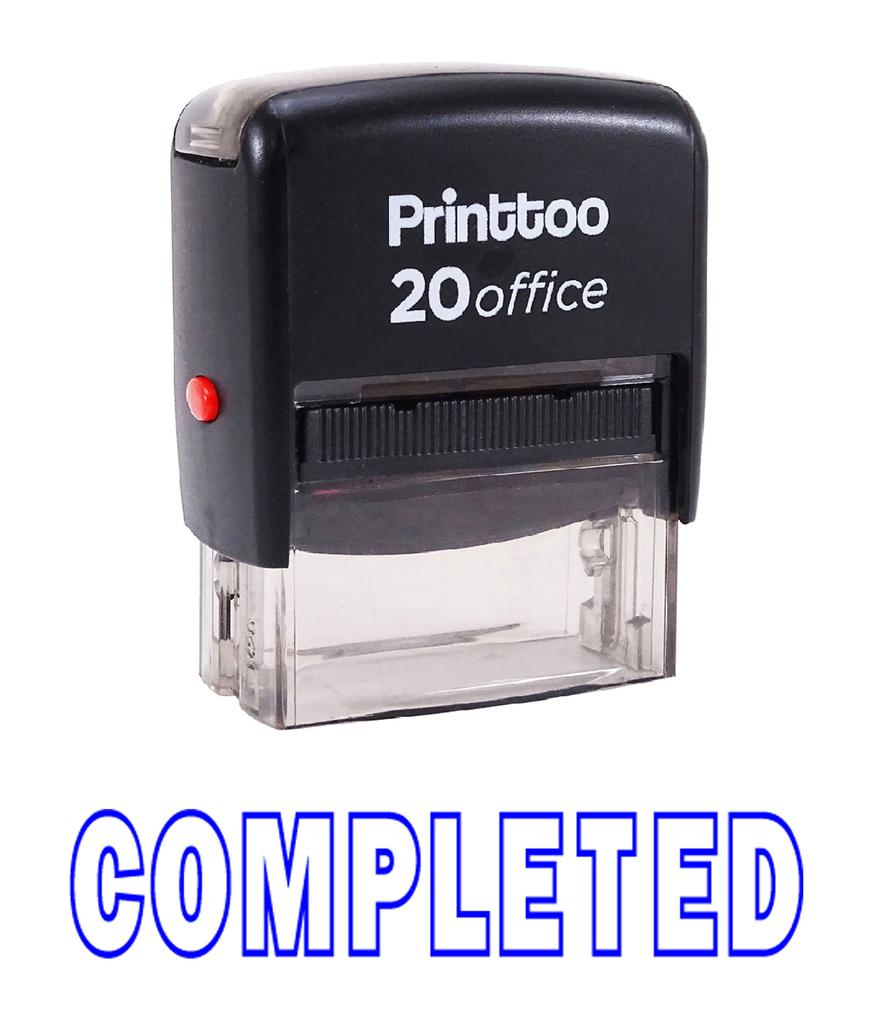 Printtoo Custom Stamp Office Stationary COMPLETED Self Inking Rubber