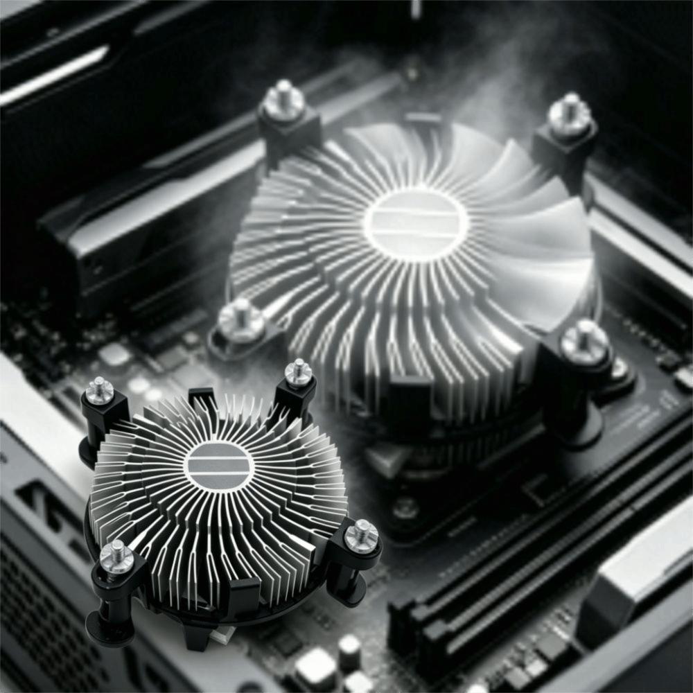 Aluminum CPU Cooler Heat Sink Fan for Intel Socket 1150/1155/1156 For Office PC Desktop PC