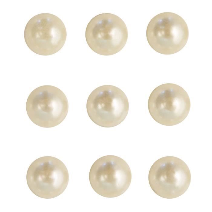 Perle de pluie - Rayher - Ø3mm - Crème - 120 pièces - Autocollantes