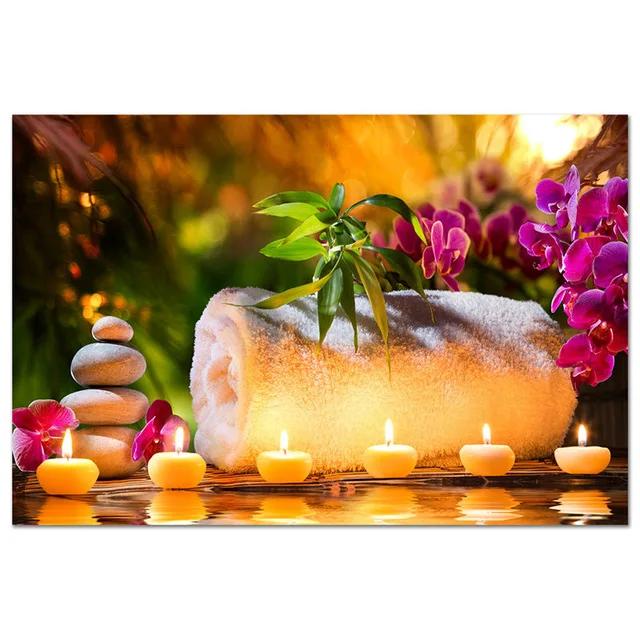 Дзен Спа Натюрморт Холст Настенное Искусство Фотографии для Спальни Принт Искусство Холст Постер для Украшения Гостиной Домашний Настенный Декор Картина