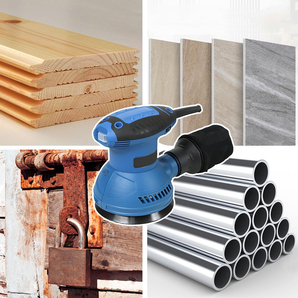 Профессиональный шлифовальный станок 320 Вт, портативный электрический шлифовально-полировальный станок со съемным пылеуловителем