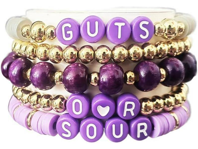 Набор браслетов Оливия Родриго из фиолетовой глины