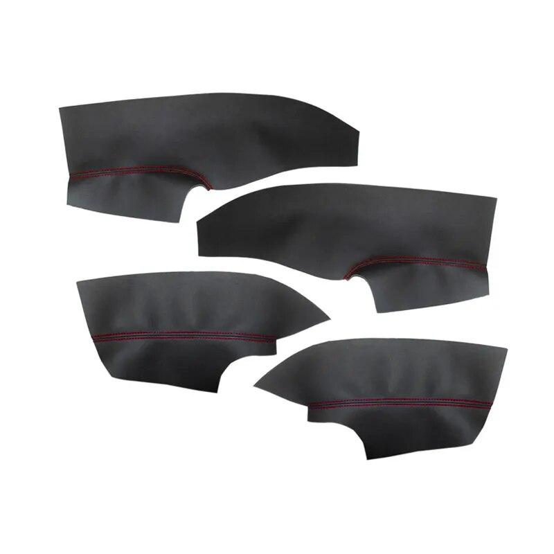 Мягкая кожаная дверная панель из микрофибры, чехол для Ford Focus 2014, 2015, 2016, 2017, 2018, внутренняя дверная панель, подлокотник, кожная отделка