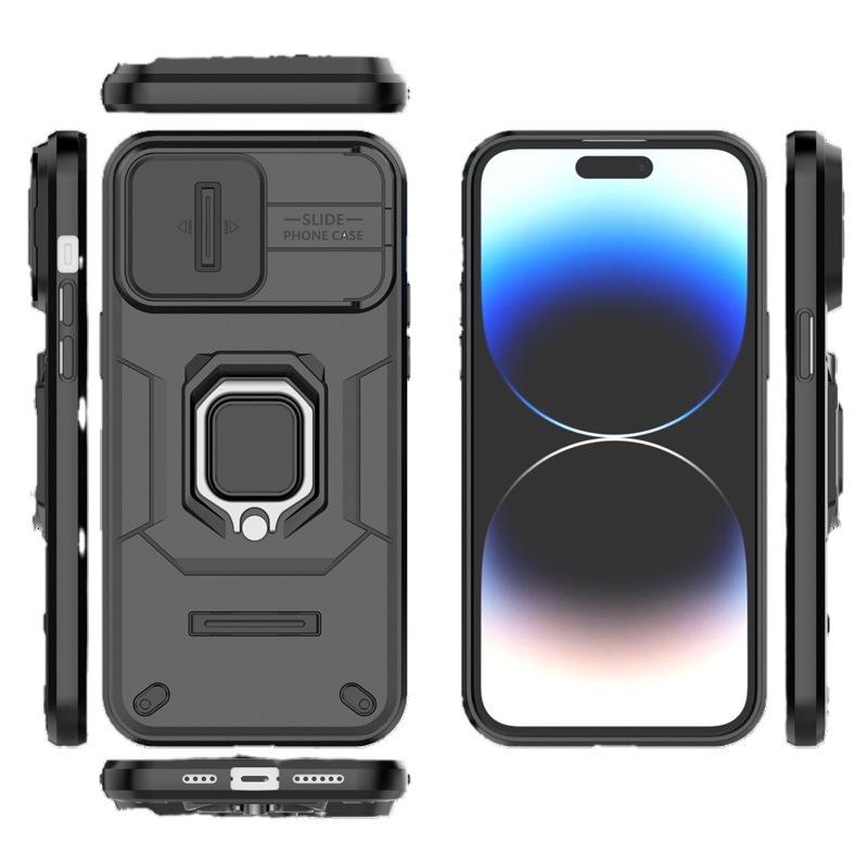 Для iPhone 15 16 Чехол-кольцо Пантера Apple 17 Pro Max Чехол-окно Боевой Медведь