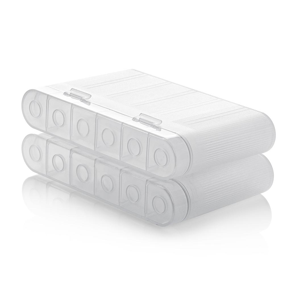 Водонепроницаемый ящик для хранения батареек для 1 или 6 батареек AA 18650, портативный держатель для батареек, защитный чехол, органайзер