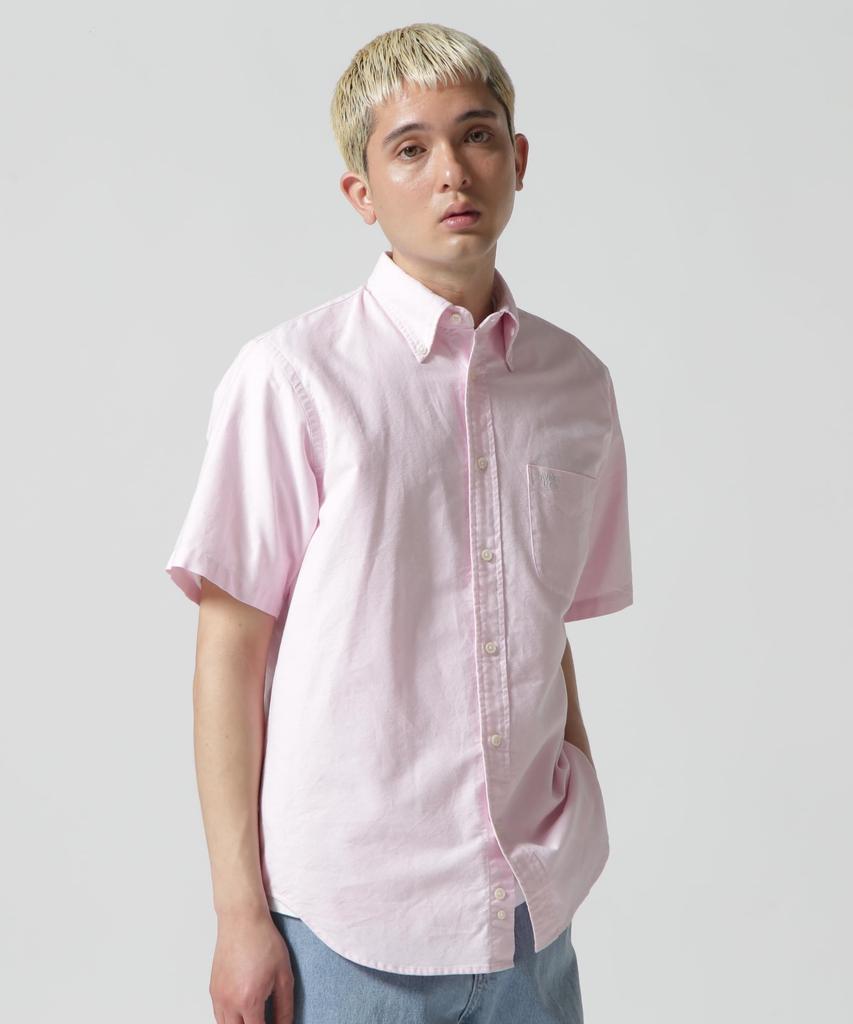 AVIREX DAILY BASIC OXFORD B.D S/S SHIRT XL pink 783-3923004