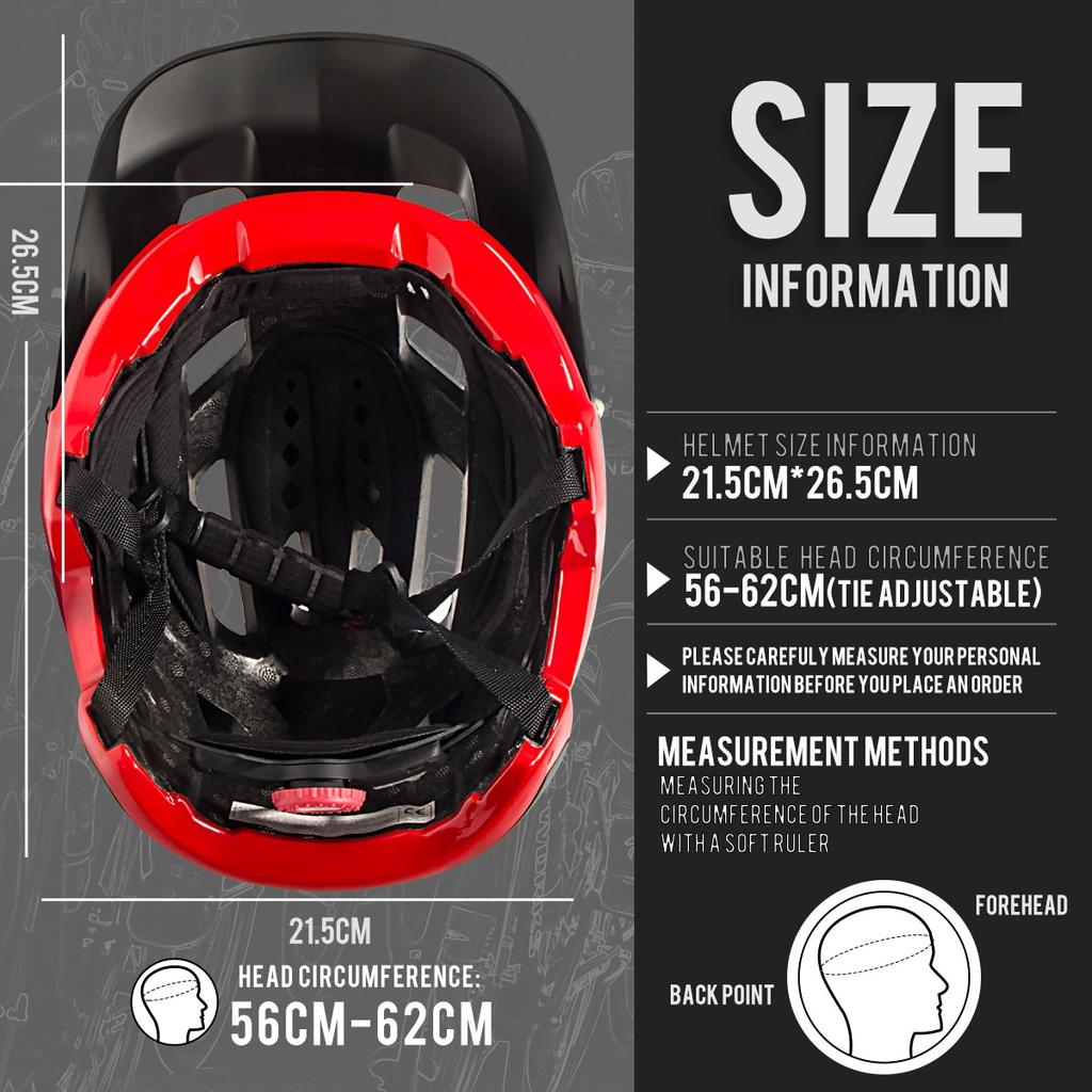 Queshark Cycling Helmet with Removable Thicken Brim MTB Road Bike Helmet Bicycle Motorcycle Riding Racing Safety Cap with Visor