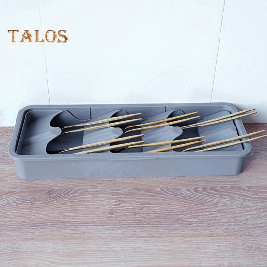 Ящик для хранения столовых приборов, расширяемый ящик, съемный, сохраняет порядок, экономит место, стабильный органайзер для посуды