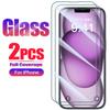 2pcs Protetor De Tela De Vidro HD Para iPhone 16 15 14 13 12 11 Pro Max 14 Plus X XS XR Vidro Temperado Para iPhone 16e SE 4 Filme