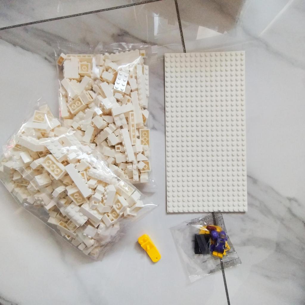 Building Blocks Hybrid Particles520g Bulk 17Colours DIY Toys for Children Free Base Plate Jigsaw Puzzle