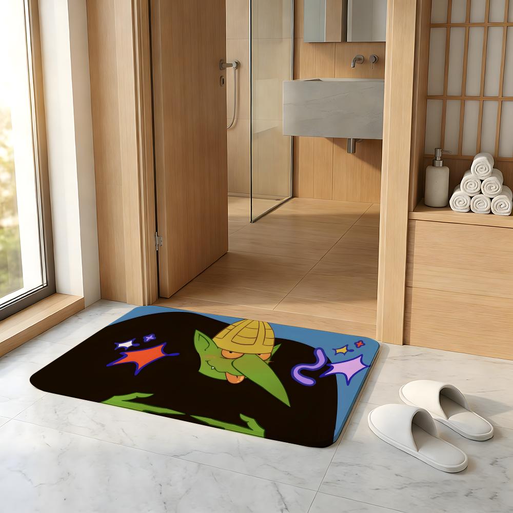 ANIME B-Big Muzzy Floor Mat Absorbent Floor Mat Non-Slip Entrance Rug for Bathrooms Restrooms and Toilets