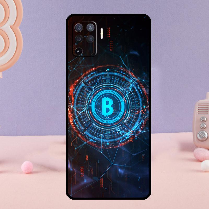 Чехол для телефона Bitcoin для Oppo A58 A18 A38 A78 A98 A17 A77 A80 A40 A60 A16 A76 A96 A74 A94 A54 A15 A57S