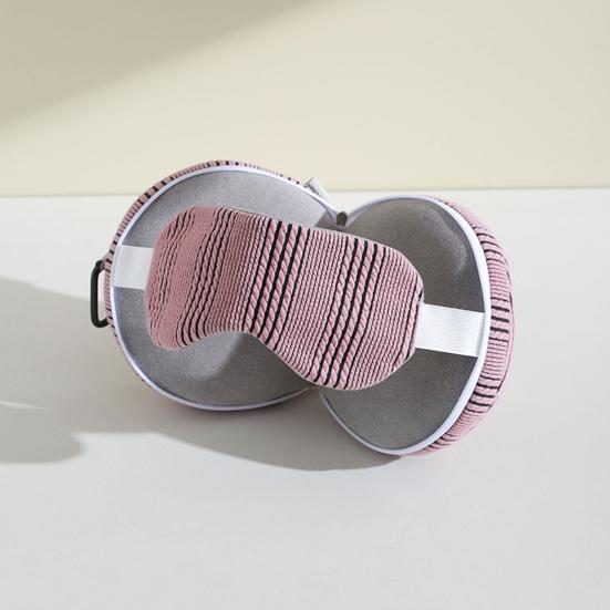 Подушка для шеи 2-в-1, дорожная подушка для шеи с маской для глаз, портативная подушка для поддержки шеи на молнии, снижает нагрузку на шею во время автомобильных поездок и длительных перелетов