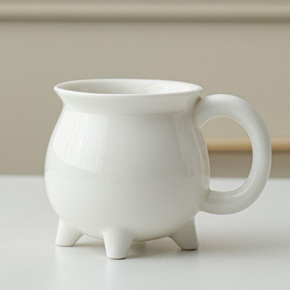 Decorative Ornament Halloween Mug Anti-scald Handle Ceramic Coffee Cup Tabletop Decoration