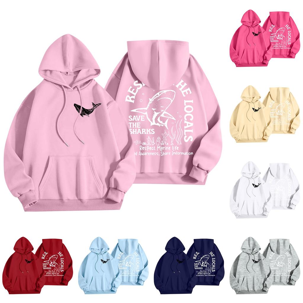 Женские толстовки с капюшоном большого размера с длинным рукавом с принтом, пуловеры, осенние наряды с карманом