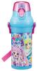 Skater Children's Water Bottle, 480ml, Direct Drinking, Plastic, One-Touch Operation, Dishwasher Safe, Made In Japan, Secret Eye Puri, for Girls,