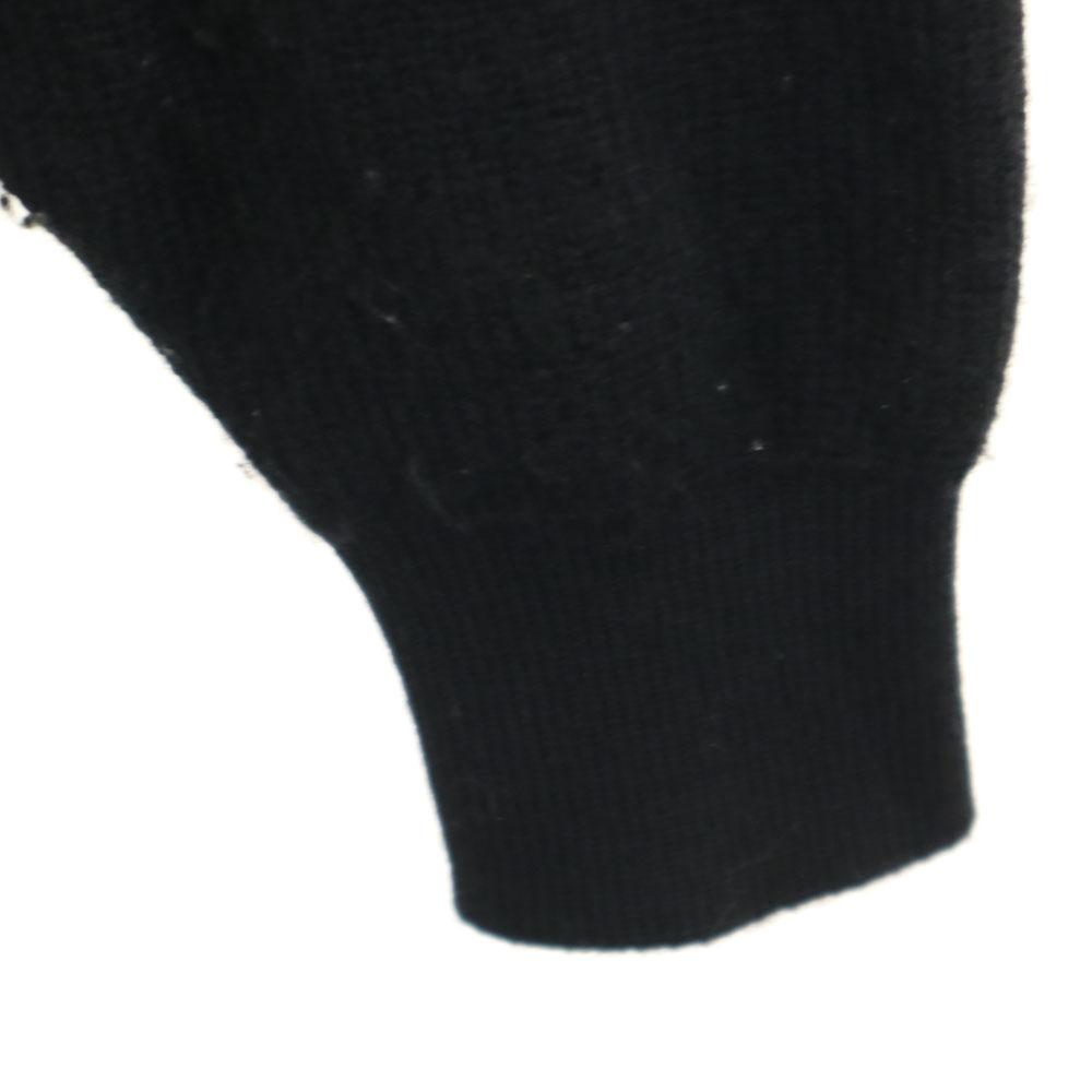 BALENCIAGA SPORT 90-х годов Старый свитер с длинным рукавом M черный трикотаж Мужской Б/у