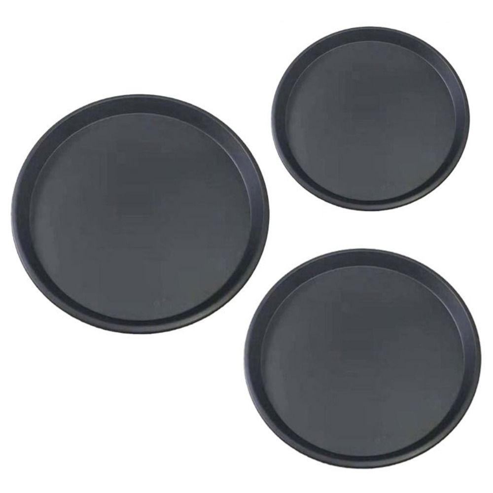 3Pcs/Set Easy Demoulding Pizza Mould Carbon Steel Pizza Oven Tray Shallow Round Pizza Plate Oven