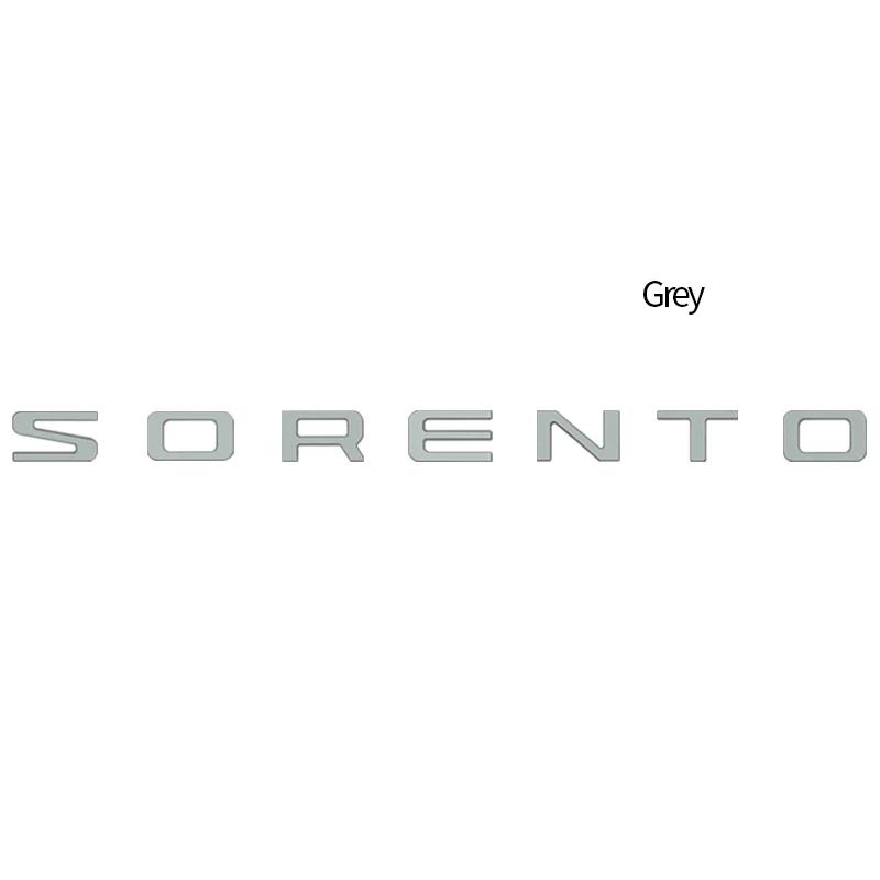 For KIA SORENTO Car Styling Letter Emblem Rear Trunk Body Front Hood Badge Sticker Accessories Decoration rdxbt90