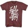 Fall Out Boy Рукописный Логотип Мужская Футболка Рок-группа Тур Концерт Мерч Унисекс Футболка