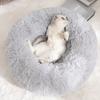 Длинный плюшевый круглый пончик успокаивающий коврик для питомца Депп успокаивающий питомец будка теплый уличный коврик для кошки собаки портативные принадлежности для кошек