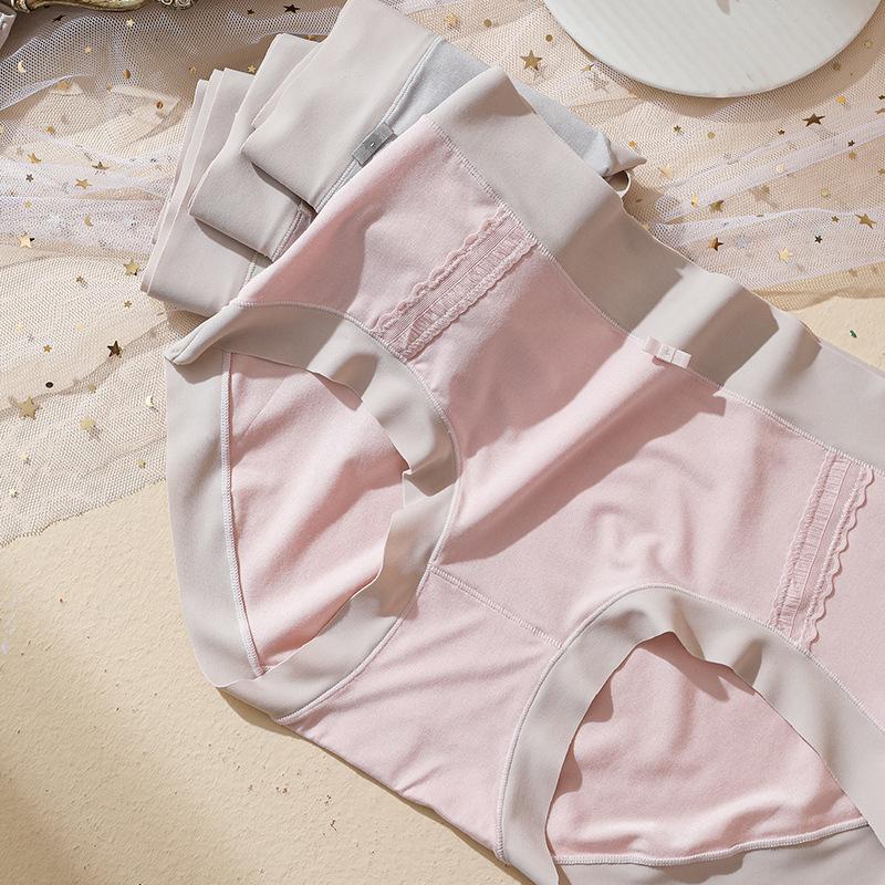 LANGSHA бесшовные трусики женское нижнее белье из ледяного шелка трусы со средней талией женские трусы женское нижнее белье