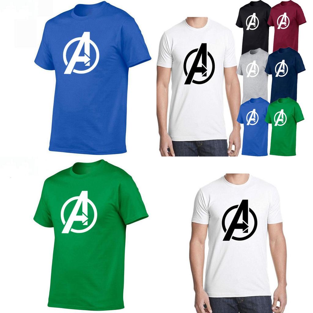 Marvel's Avengers Logo T-shirt For Men With Timeless Super Heroes Design In Multiple Colors