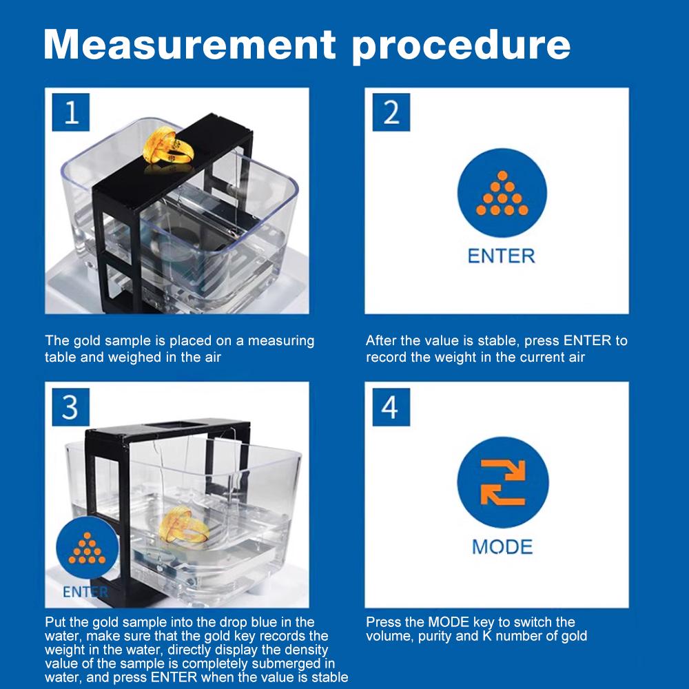 Тестер чистоты золота для ювелирной промышленности, банков, ломбардов, золотодобывающей промышленности 110-220 В 300 г 0,01 г