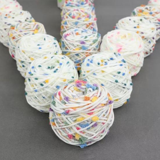 Пряжа для вязания крючком Мягкая удобная многоцелевая вязальная крючком разноцветная меховая нить для домашнего использования