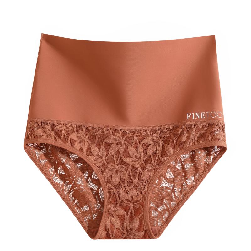 Women High Waist Lace Shapewear Briefs Seamless Butt Lifter Women's Maillard Sexy Tummy Control Belly Shaping Lingerie Female