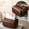 Wood Grain Tissue Box Jost Vintage Large Elegant