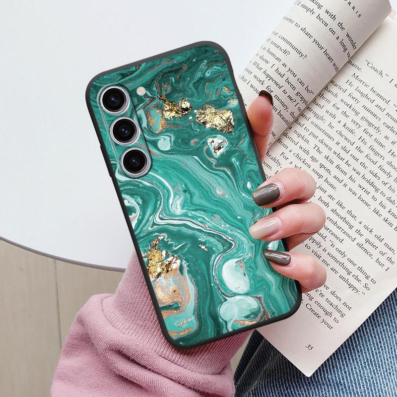 Чехол для Samsung A55 5G Задняя крышка Защитный силиконовый Funda Модный Мраморный Каменный Текстурный Coque для Samsung Galaxy A54 A56 Capa
