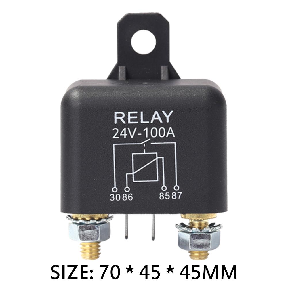 24V 100A/120A/200A Heavy Current Start Relay Continuous Type Automotive Modular Relay Car Truck Motor Relay 4 Pin Car Relay