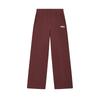 Solid Color Straight Leg Casual Knit Sports Pants Women Pants Burgundy F11W439607-FWI