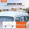 VEVOR Van Roof Ladder Rack, 3 Bar Alloy Steel Ladder Racks with Ladder Stoppers, 340 kg Capacity
