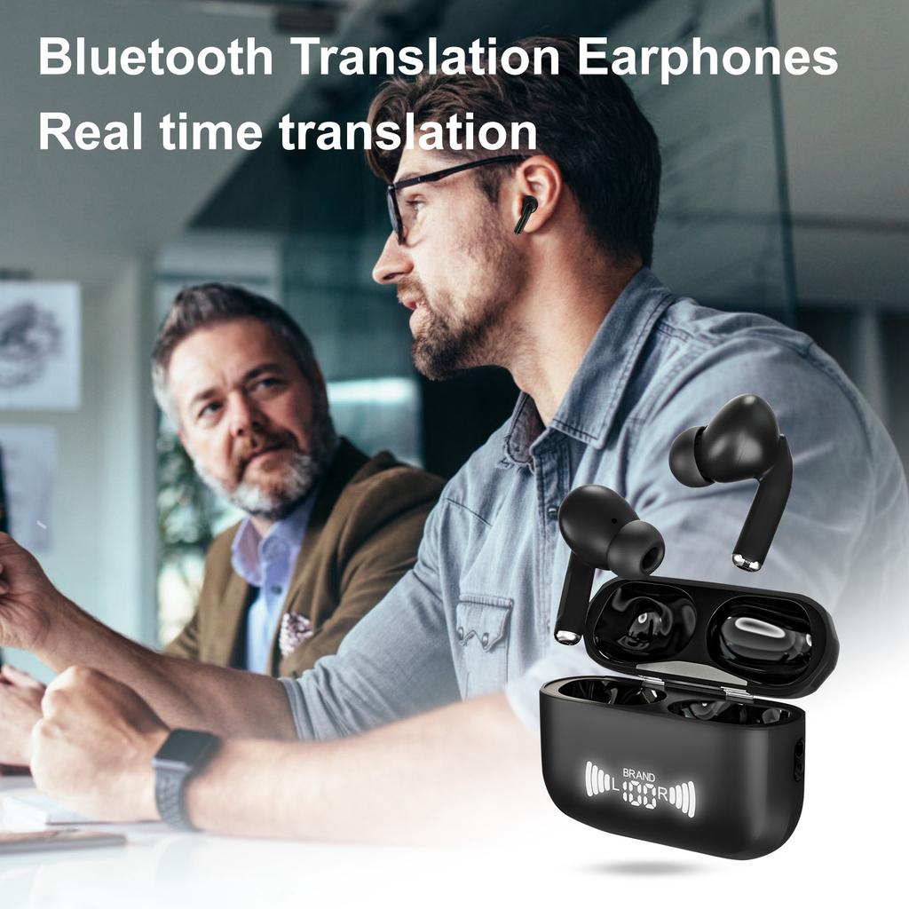 Language Translation Earbuds Translator In Real Time 0.5S,Two-Way Translator Device With APP For 144+ Languages Translation Packs