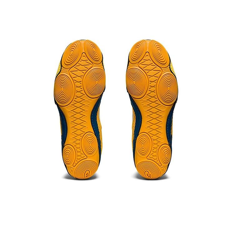 Asics Kiko Kostadinov X Классические цветные блоки Низкие повседневные кроссовки из синтетической кожи Женские кроссовки Желтый Синий 1022A337-100